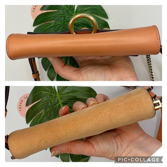 Chloe Mini Faye WOC Wallet on Chain Leather Crossbody Bag Purse Chloé Micro - Picture 12 of 12